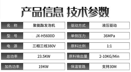 JX-H5600D液壓聚氨酯發泡機(圖2)