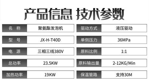 JX-H-T40D液壓聚氨酯發(fā)泡機(圖2)